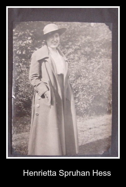 Henrietta Spruhan in coat with hat