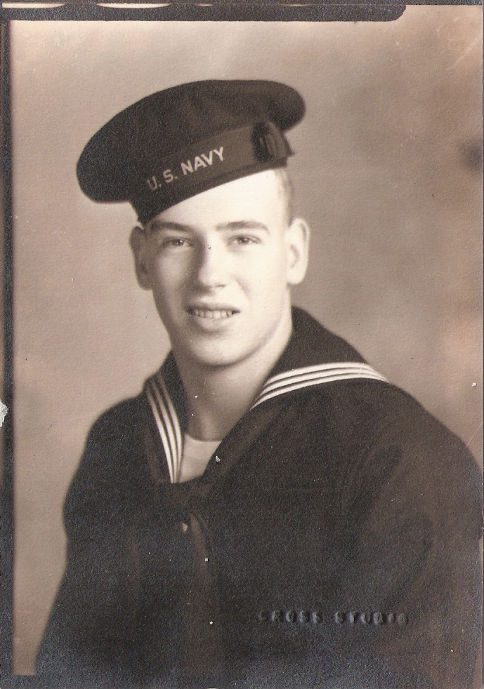 1943 Portrait photo in US Navy uniform