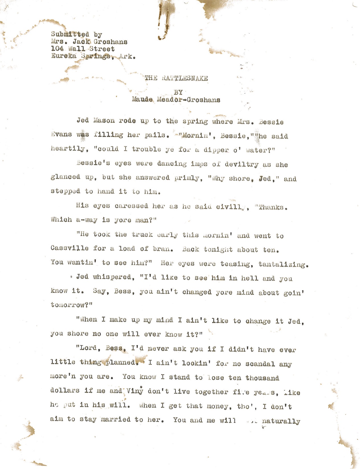 The Rattlesnake page 1