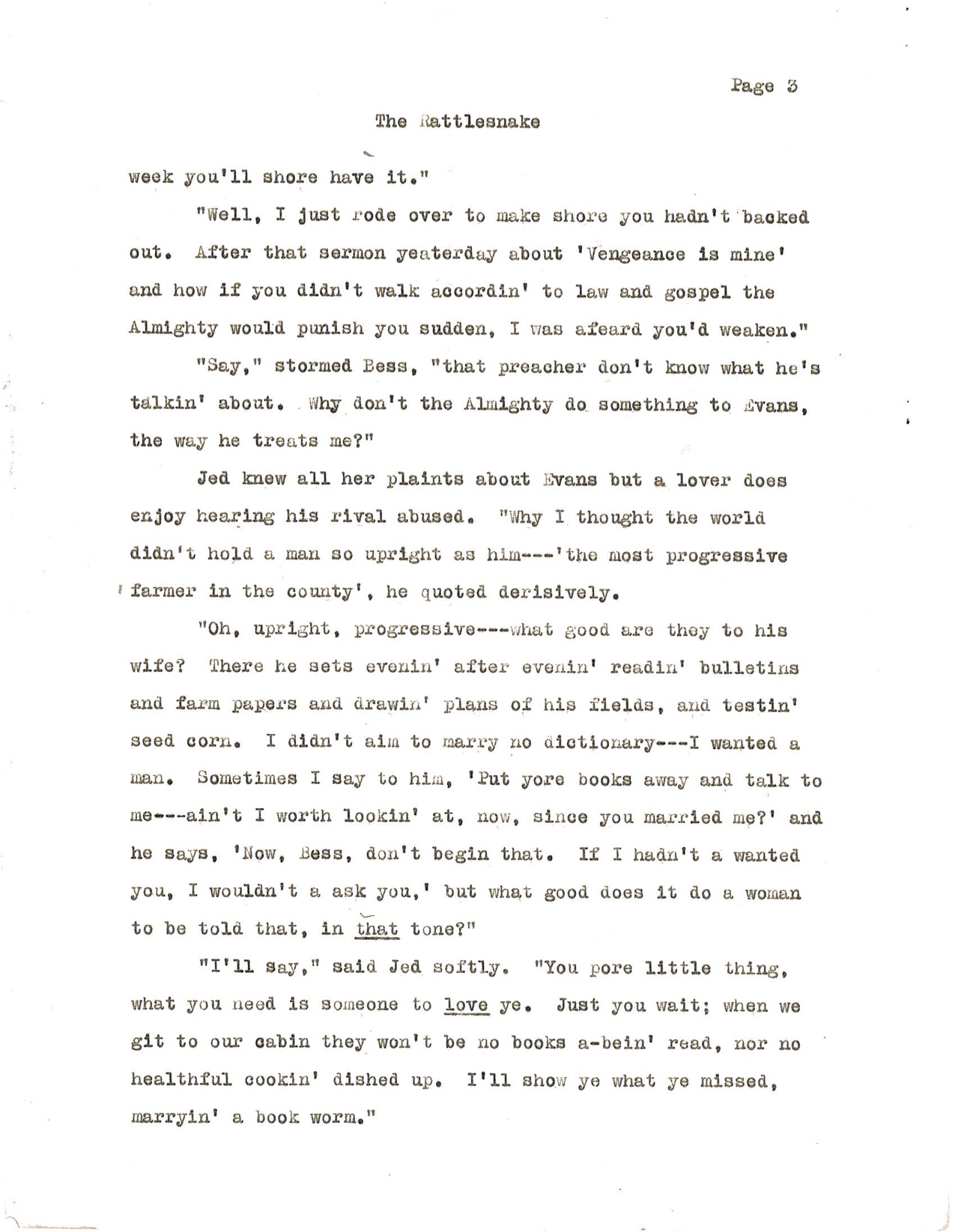 The Rattlesnake page 3