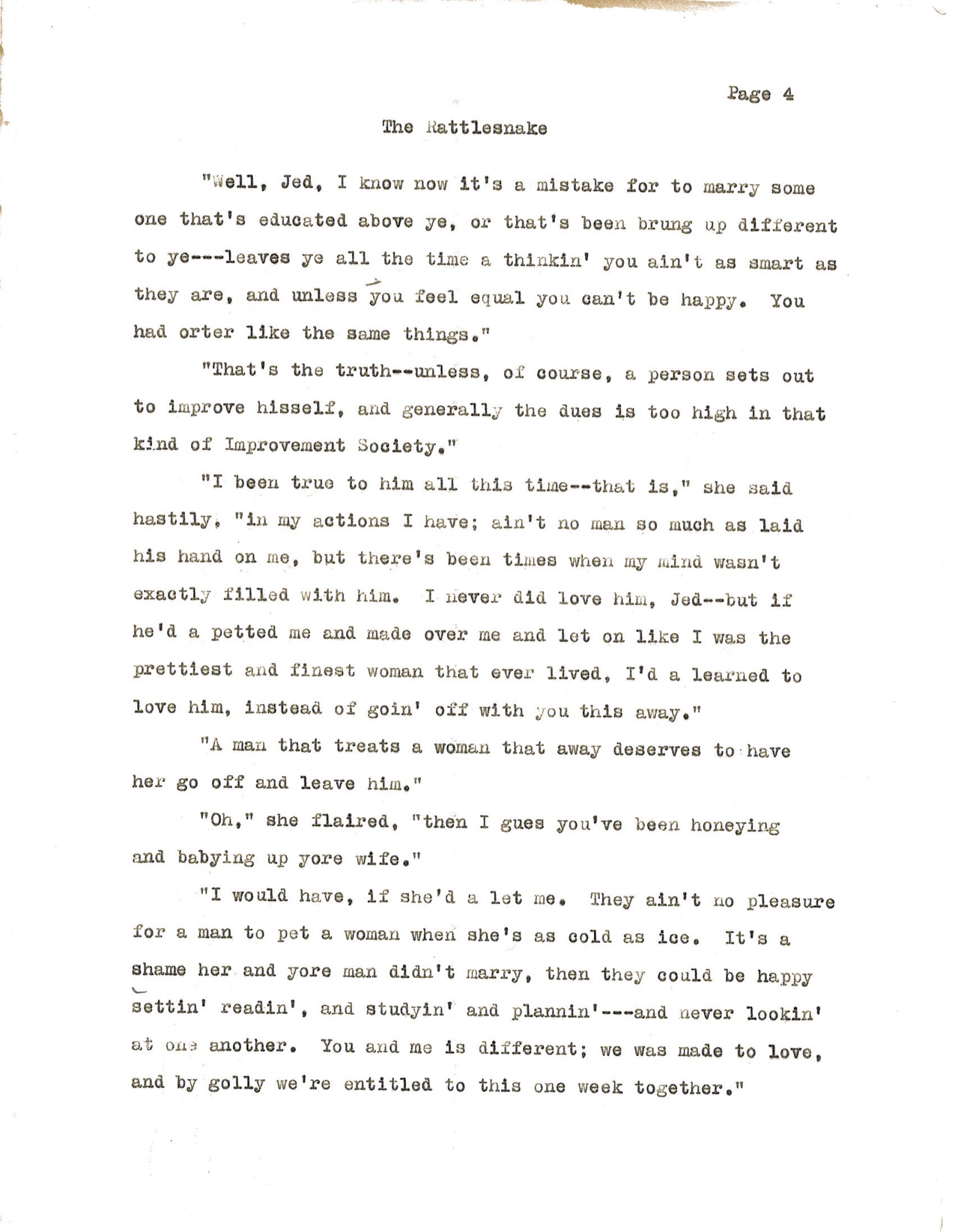 The Rattlesnake page 4