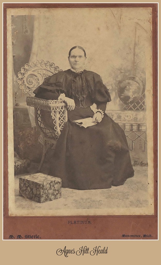 Agnes Hitt Heald seated