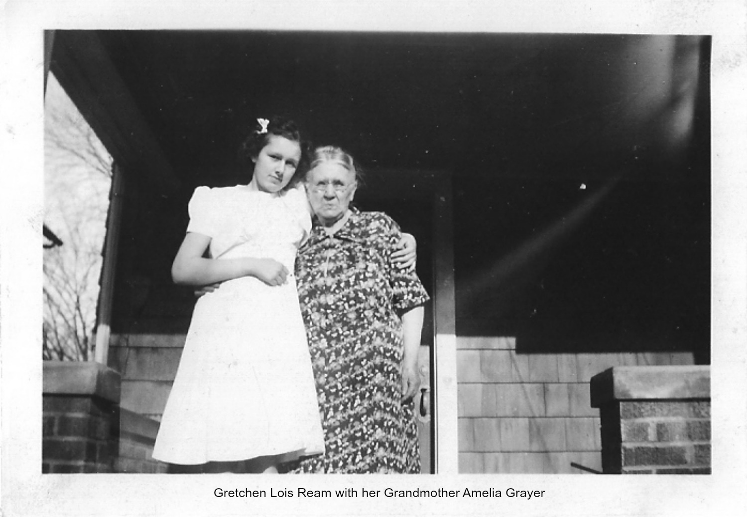 Gretchen Ream Hess with her Grandmother Amelia Grayer