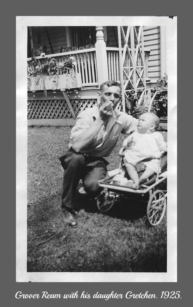 Grover Ream with infant Gretchen Ream