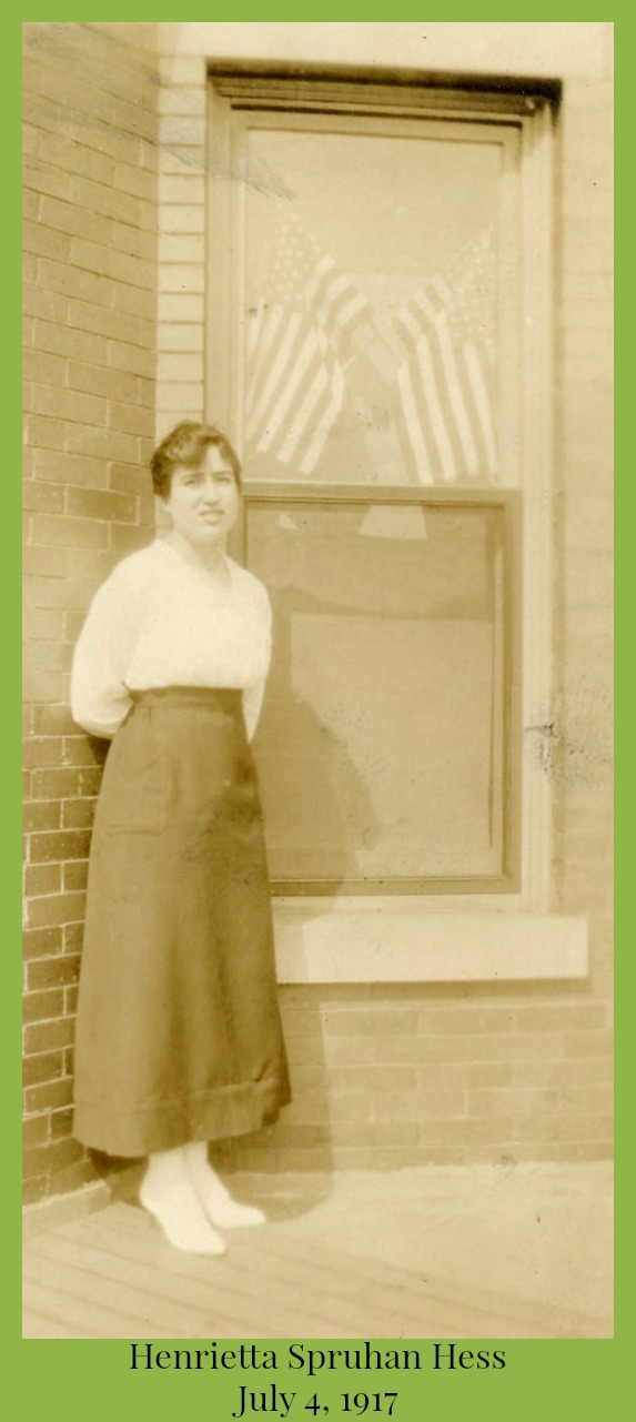 Henrietta Spruhan Hess July 4, 1917