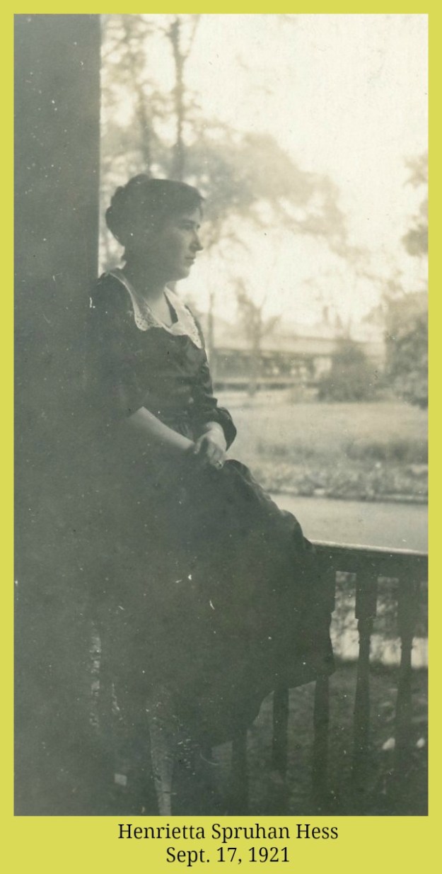 Henrietta Spruhan Hess, September 17, 1921