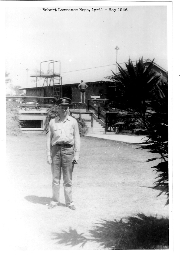 with text Robert Hess Spring 1946