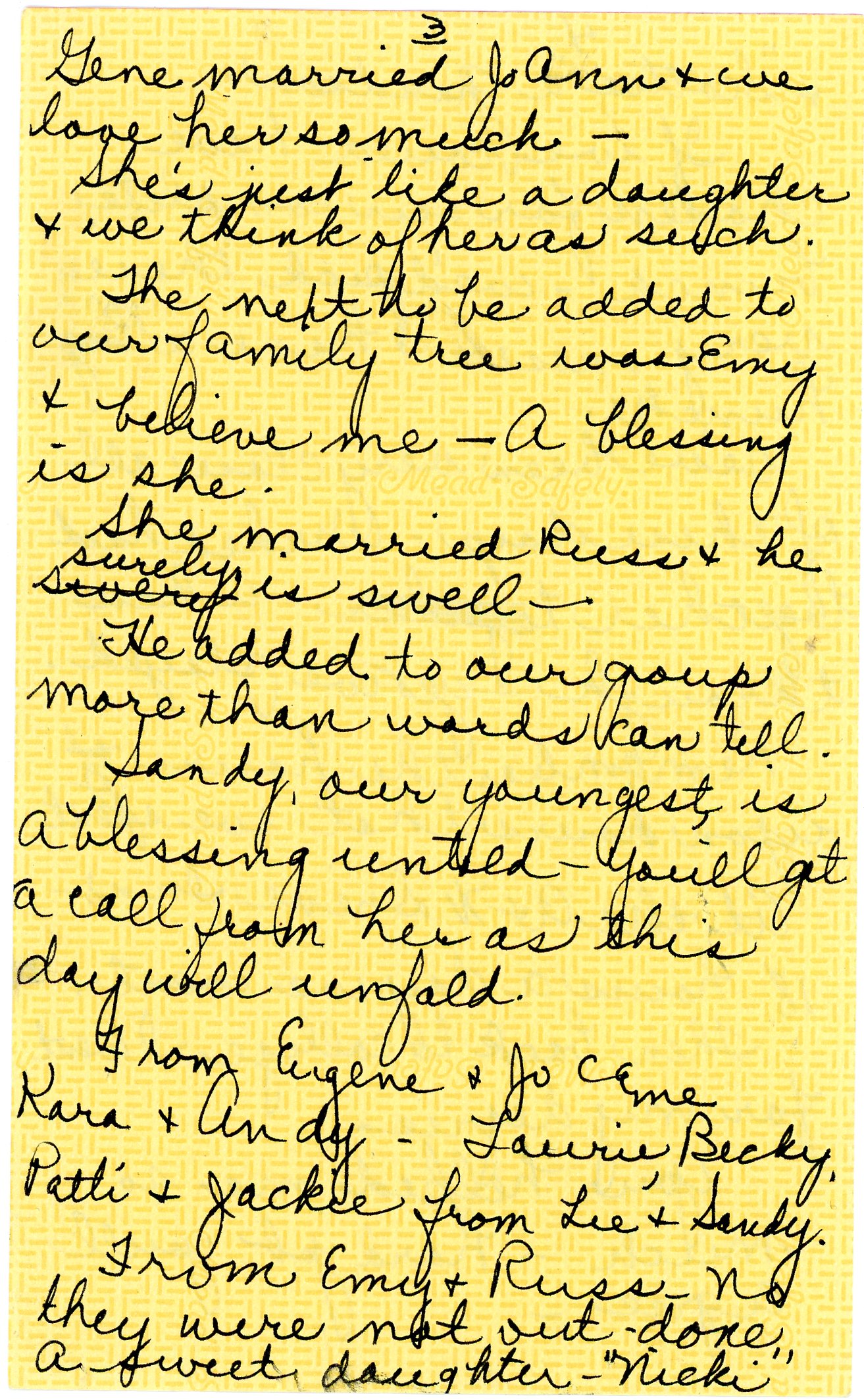 Joyce Shaw Wiesner tribute to Nick Wiesner page 3