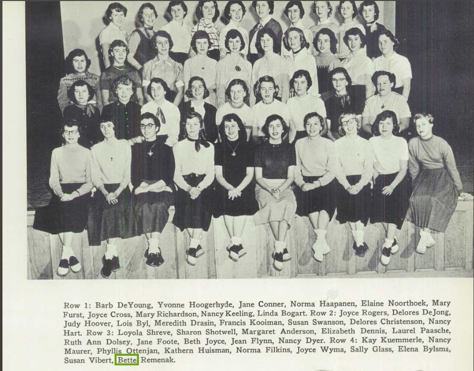 1953 Creston H.S. yearbook