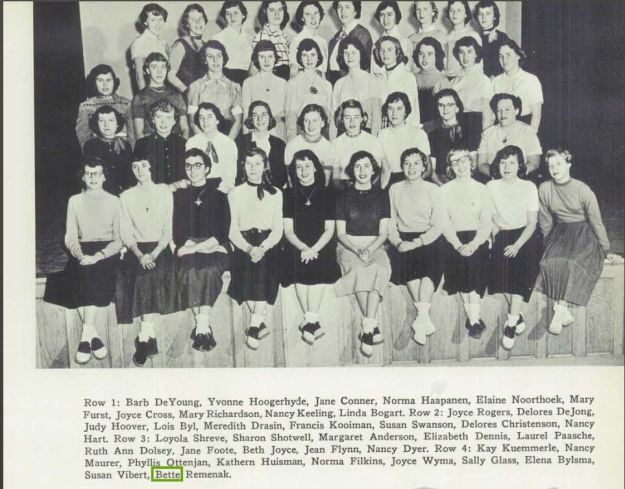 1953 Creston H.S. yearbook