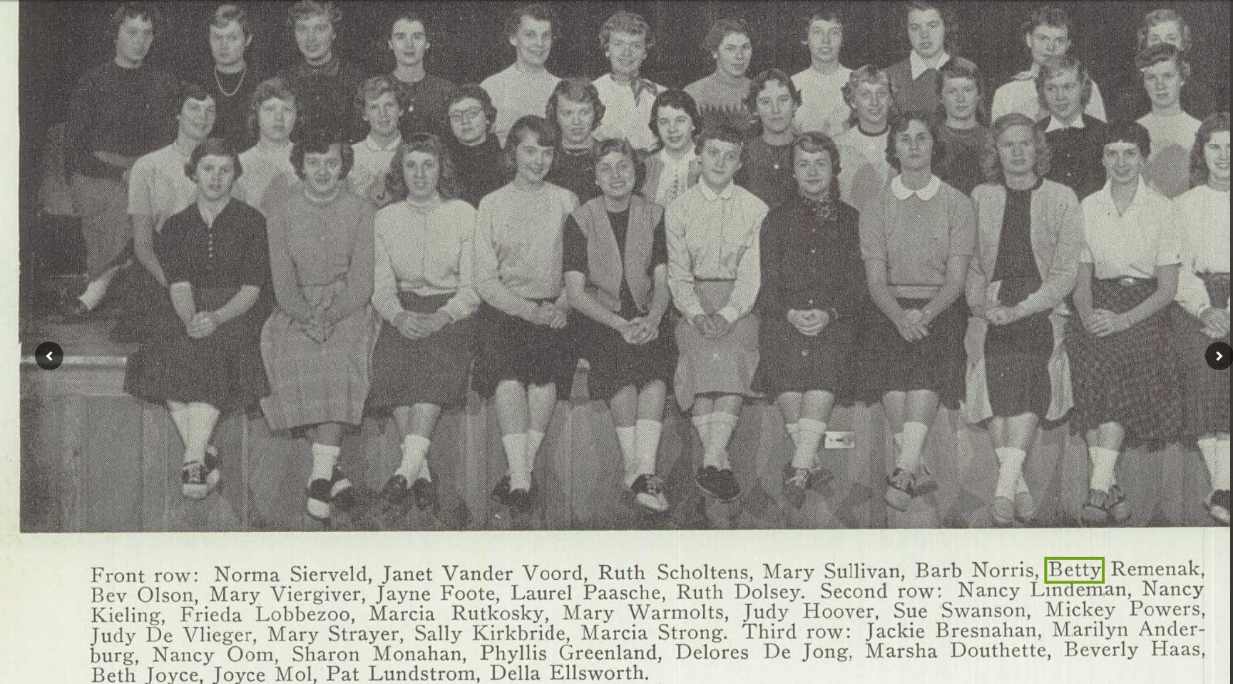 Creston High School 1954 yearbook