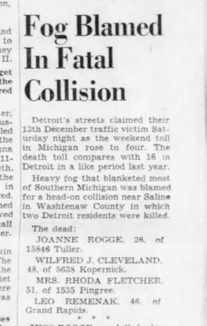 Detroit Free Press 16 Dec 1956 Leo