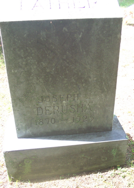tombstone of Joseph J. Derusha