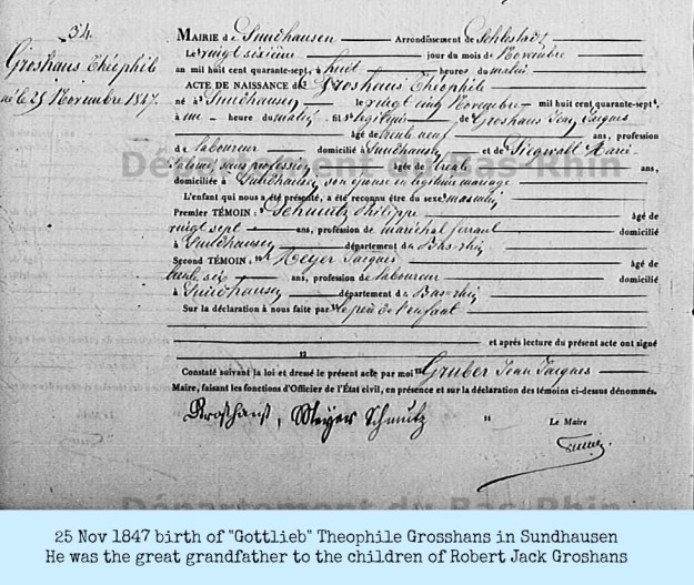 1847GROSSHANS Gottlieb 1847