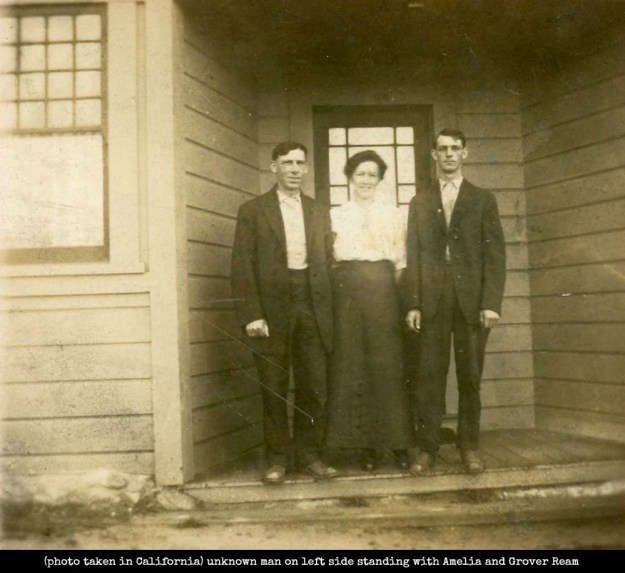 Amelia and Grover ream with unknown man in California