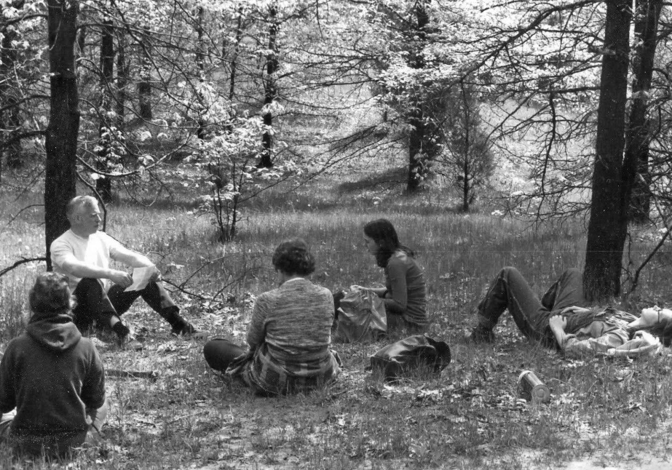 Hess family in the woods