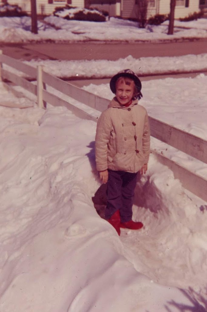 Linda Claire by snow tunnel at Harbrooke