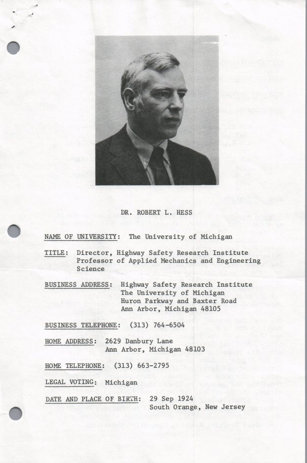 Robert Hess booklet page 1